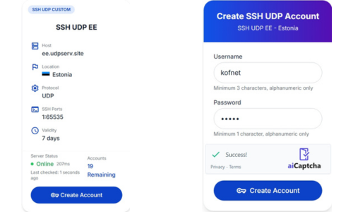 Username and Password Entry